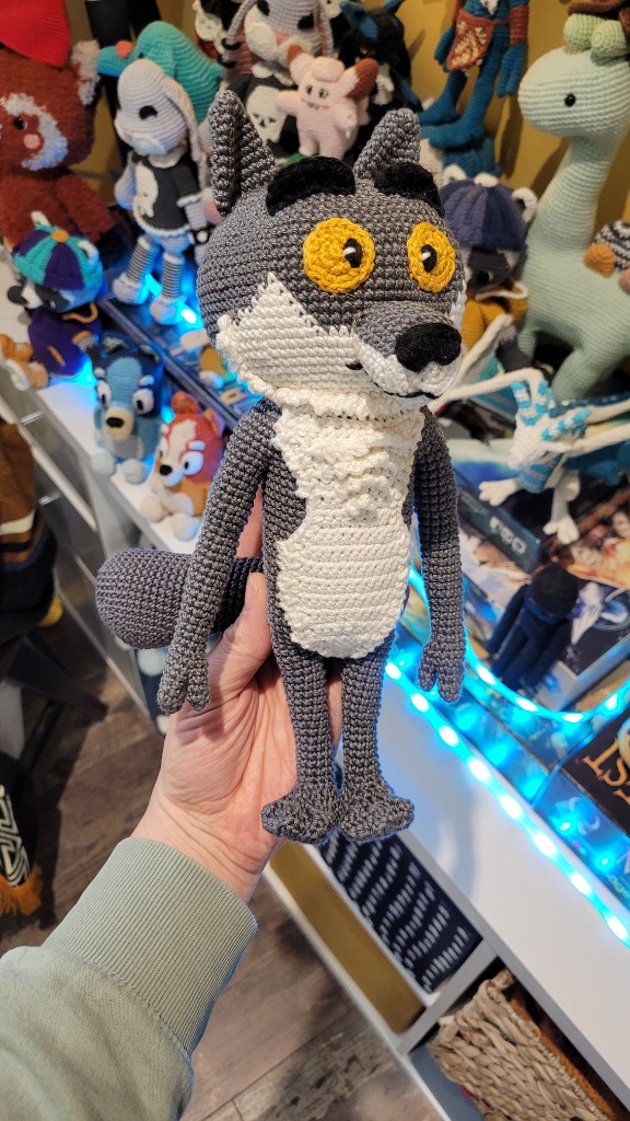 Tout-Doux le loup, création crochet